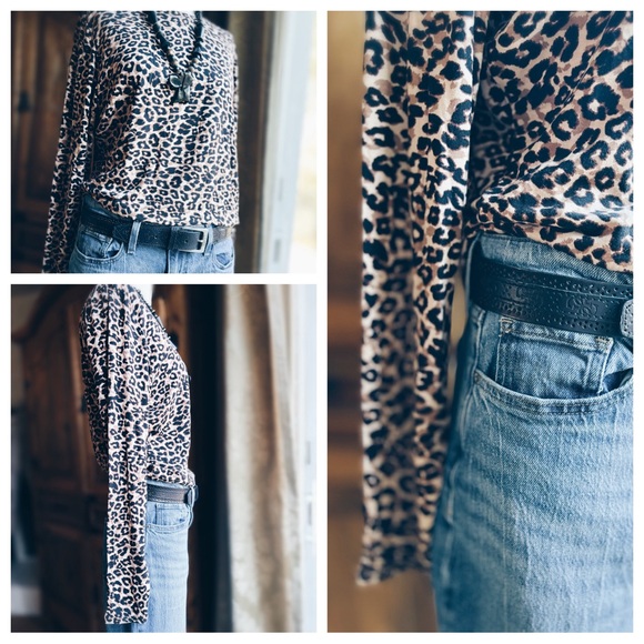 Top / Cuddl Duds / Leopard Print - Picture 4 of 13